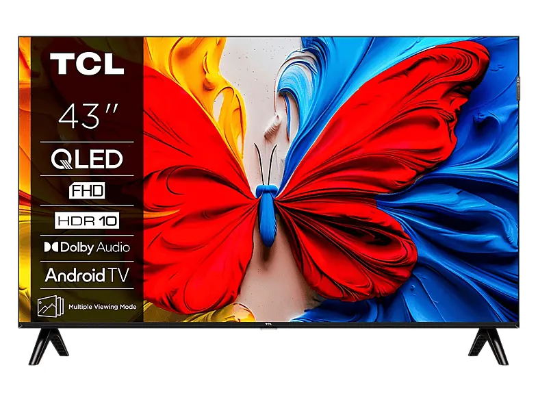 Telewizor QLED TCL 43S5L 43" FHD Android TV HDR10 Czarny