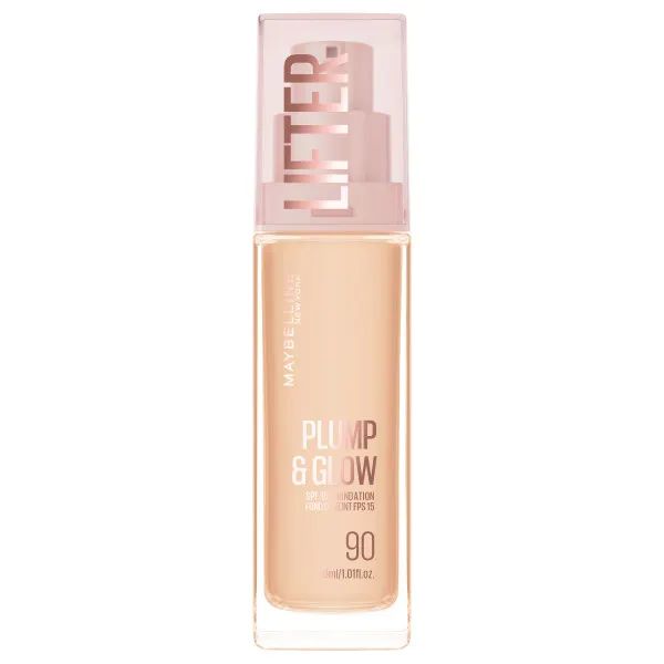 Maybelline Lifter Plump & Glow Podkład Rozświetlający 090