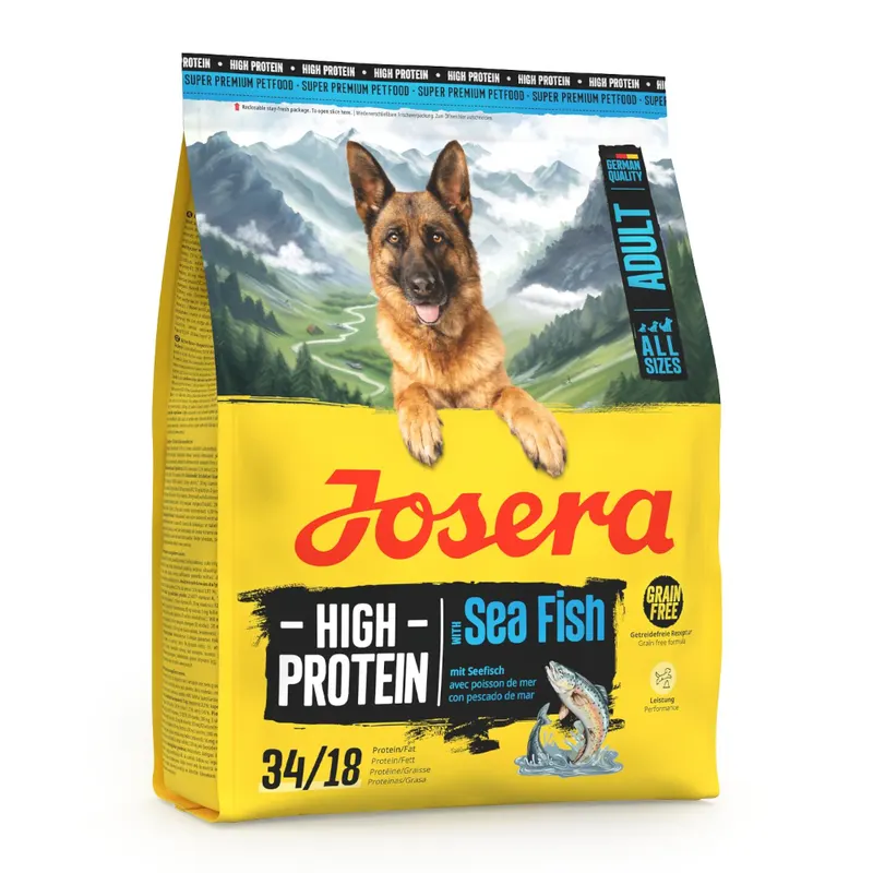 Josera High Protein Adult, ryba morska - 900 g