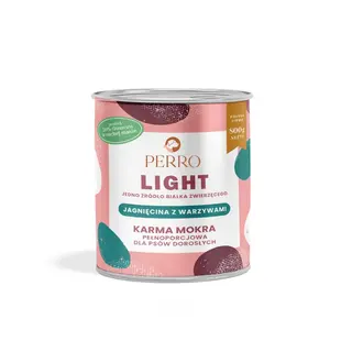 PERRO Light Jagnięcina z warzywami Mono - mokra karma dla psa - 800g