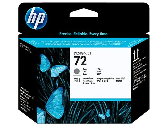 Głowica drukująca HP 72 DesignJet: szary i czarny fotograficzny
