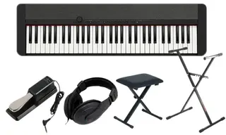 CASIO CT-S1 BK CZARNE 61 KLAWISZY PIANINO DO NAUKI ZESTAW 2