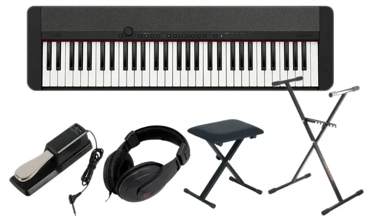CASIO CT-S1 BK CZARNE 61 KLAWISZY PIANINO DO NAUKI ZESTAW 2