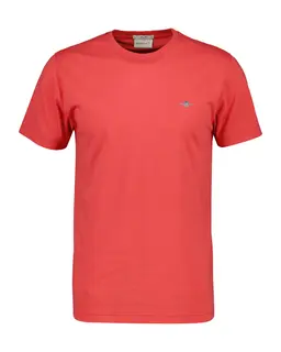 Gant Bawełniany T-Shirt Męski Z Krótkim Rękawem Slim Fit