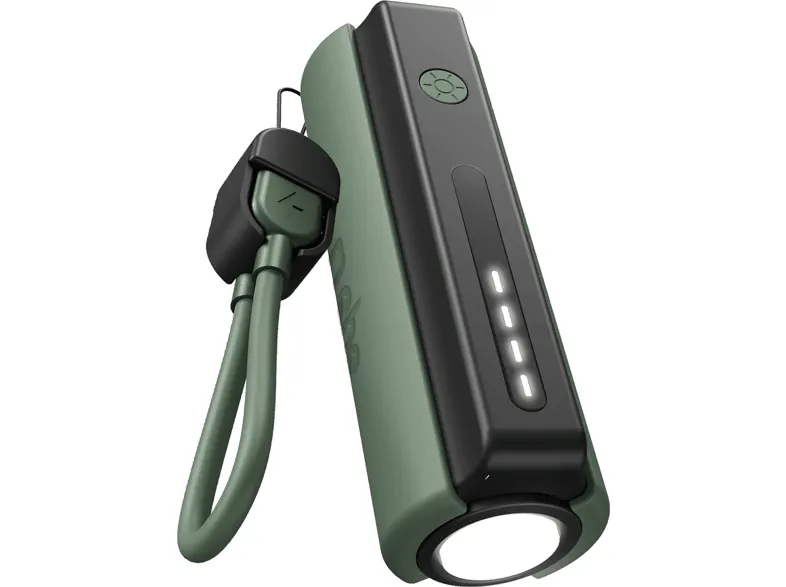 Powerbank SBS Wild Gear 5000 mAh z latarką Zielony TEBB5000OUTFLASHK Zielono-czarny