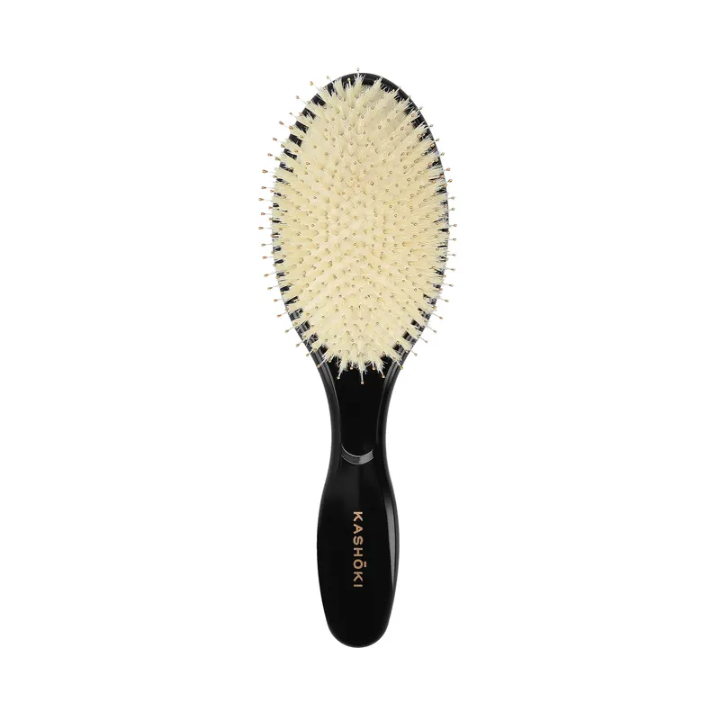 KASHŌKI Smooth White Detangler Duża Szczotka do Włosów z Białym Włosiem Dzika Oval