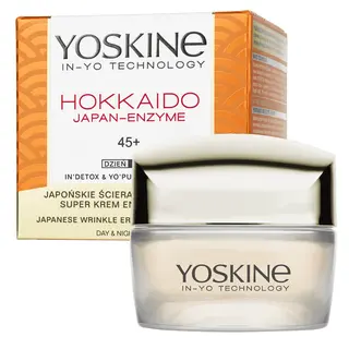 Yoskine Hokkaido Japan-Enzyme krem do twarzy na dzień i noc 45+ z enzymem z dyni, peptydami i ekstraktem z huby Agarikon 50 ml