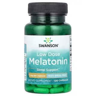 Swanson Melatonina 1 mg Spokojny Sen Szybsze Zasypianie 120 kaps