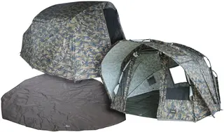 Bivvy 2-osobowe Fort Knox Ghost plus skóra zimowa i płachta przeciwdeszczowa