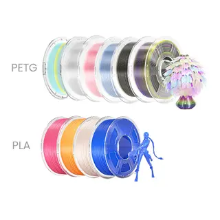 12 kg filamentów Creality Hyper-PLA – truskawkowo-czerwony/kolor skóry/brzoskwiniowo-różowy/czerwony/żółty/szary/złoty/zielony/niebieski/fioletowy/brązowy/pomarańczowy