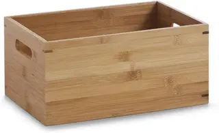 Pudełko bambusowe do przechowywania 30 x 20 x 14 cm brązowy organizer