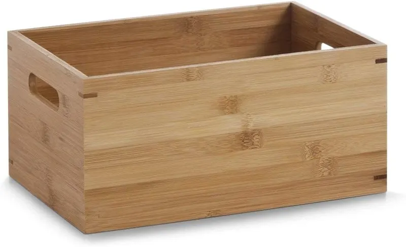 Pudełko bambusowe do przechowywania 30 x 20 x 14 cm brązowy organizer