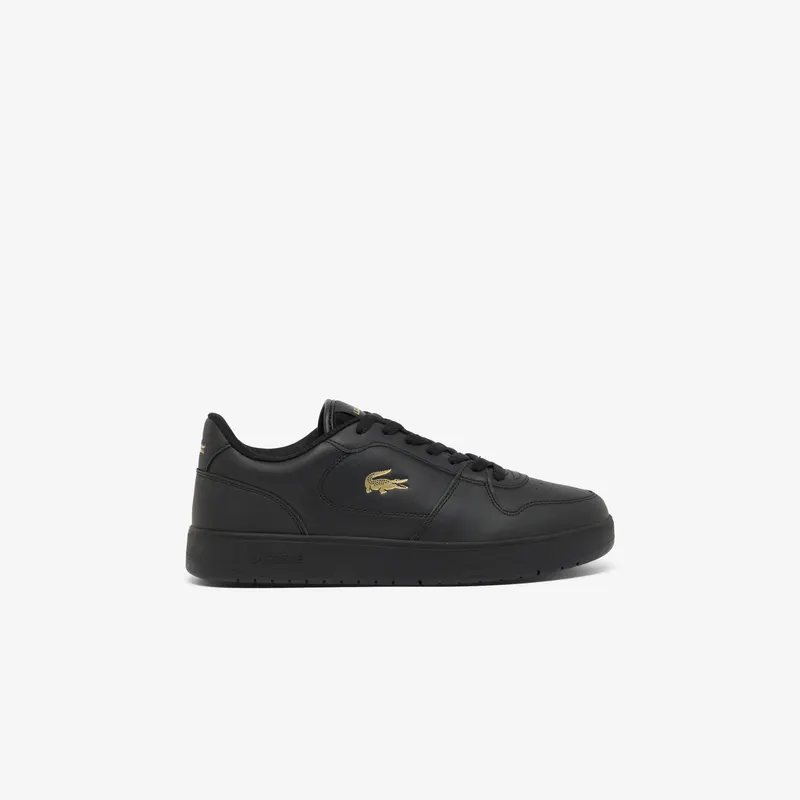 Lacoste Męskie Skórzane Sneakersy Court Ace Czarne Czarny