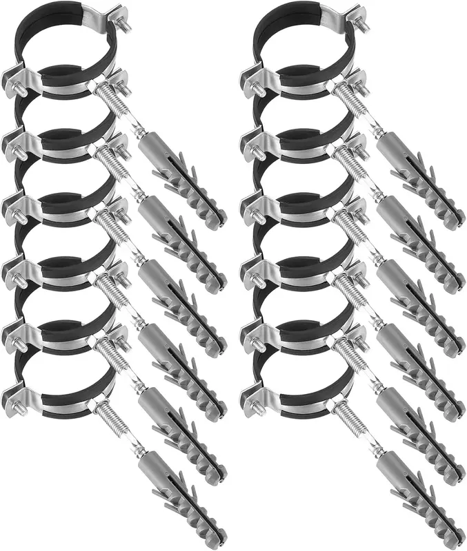ZACISKI DO WĘŻA 50MM ZESTAW 36 SZTUK GUMOWE METALOWE MONTAŻ