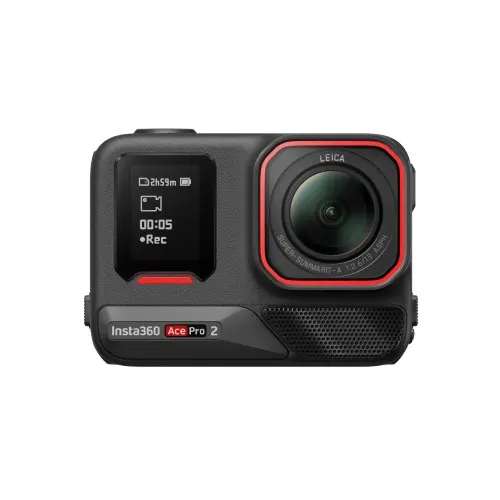 Insta360 Ace Pro 2 kamera sportowa Flash Print Bundle, wideo 8K30, czujnik CMOS 1/1,3" - Czarny o północy
