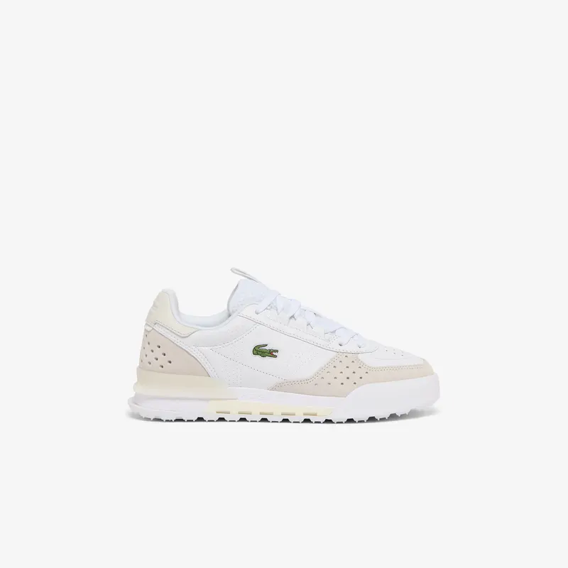 Lacoste Damskie Skórzane Sneakersy Slam Break Białe Biały