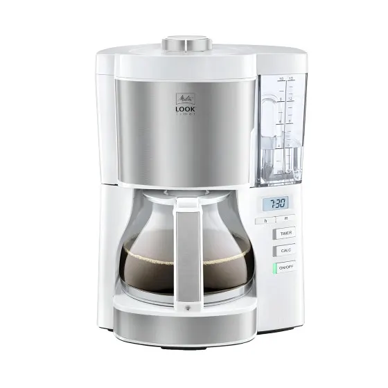 Ekspres przelewowy Melitta Look V Timer White 1025-07 - z timerem, biały, używany