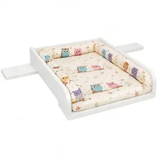 PRZEWIJAK NAKŁADKA NA KOMODĘ BIAŁA 50×70 CM Z BLENDĄ 108 CM DO MALM HEMNES