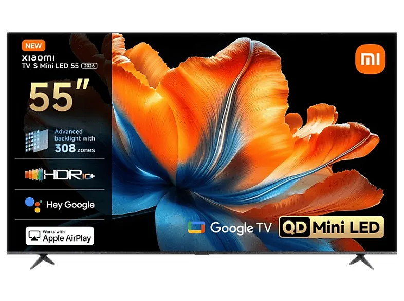 Telewizor QD-Mini LED XIAOMI TV S Mini 55 2026 55" 4K 120Hz Google Visual Engine Grafitowy