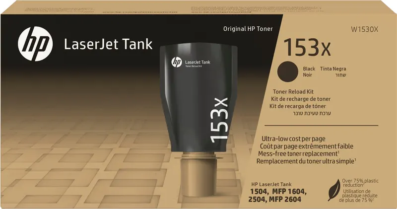 Oryginalny zestaw do uzupełniania czarnego tonera HP 153X LaserJet Tank