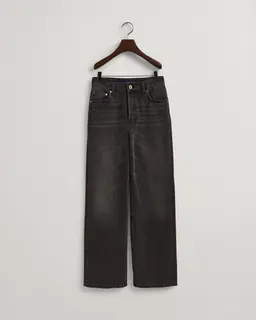 Gant Spodnie Jeansowe Damskie Relaxed Fit Czarne
