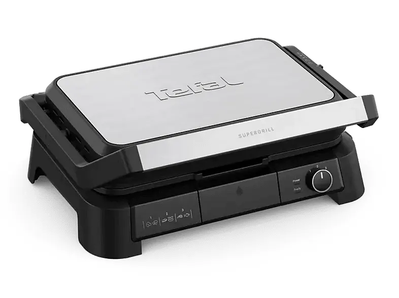 Grill elektryczny TEFAL Supergrill XL GC520DE0 Czarno-srebrny