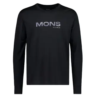Mons Royale Yotei Merino Classic Long Sleeve, koszulka termoaktywna, męska, czarna
