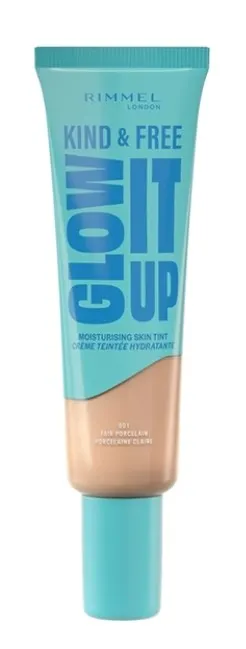 Rimmel Kind & Free Glow It Up Lekki Podkład Nawilżający 001 Fair Porcelain