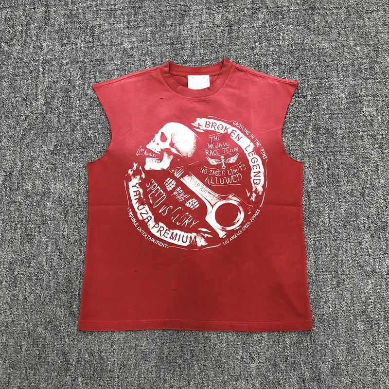 Yao Fashion Street Style Men Tops Tee Tank Oversize Loose Casual Vintage Sport Summer Graphics Print T Shirt For Men Unisex