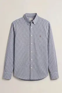 Gant Koszula Męska W Kratę Regular Fit