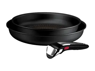 Zestaw patelni TEFAL Ingenio Excellence+ 3 elementy 24/28cm P0009553 Czarny