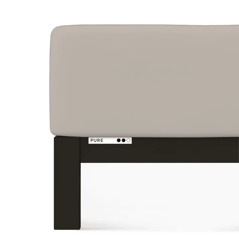 Prześcieradło Schlafgut Pure | 90x190-100x220 cm | Sand Mid | -100x220 - S (496) bawełna