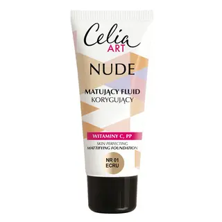 Celia Art Nude matujący fluid korygujący 01 Ecru