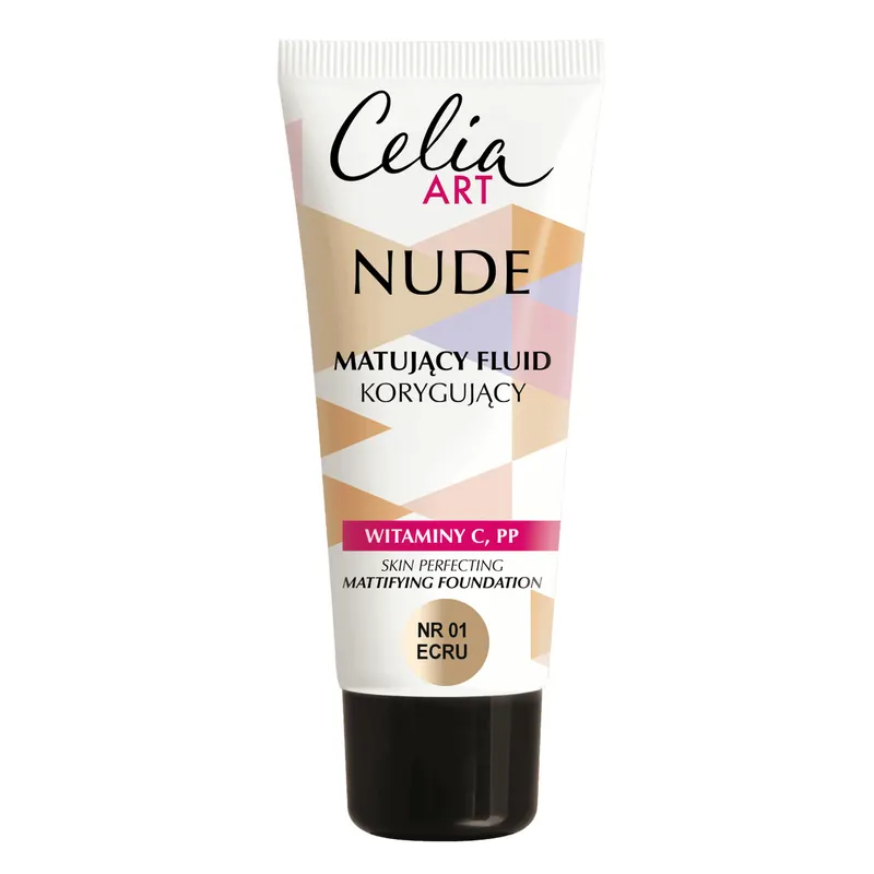 Celia Art Nude matujący fluid korygujący 01 Ecru