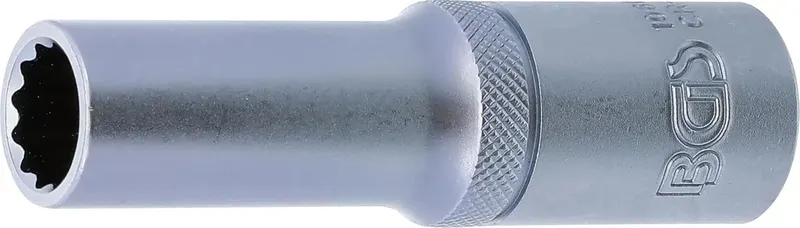 NASADKA DWUNASTOKĄTNA GŁĘBOKA 12MM 1/2' CHROMO-WANADOWA