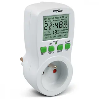 GreenBlue Timer cyfrowy GB107 GreenBlue 16 programów