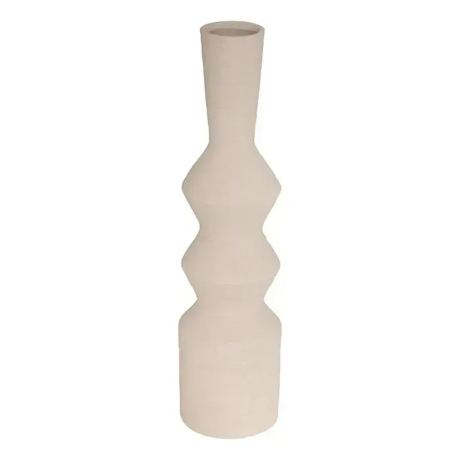 Wazon z dolomitu, kremowy, Ezia, 60 cm