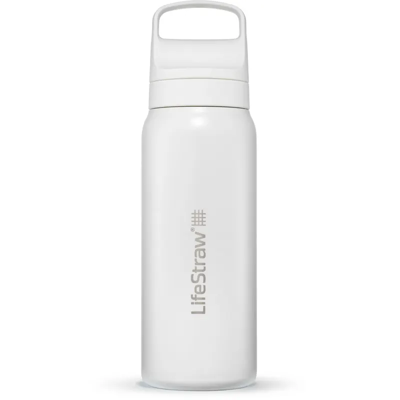 LifeStraw Go 2.0 Stainless Steel Water Filter Bottle 700ml, biały