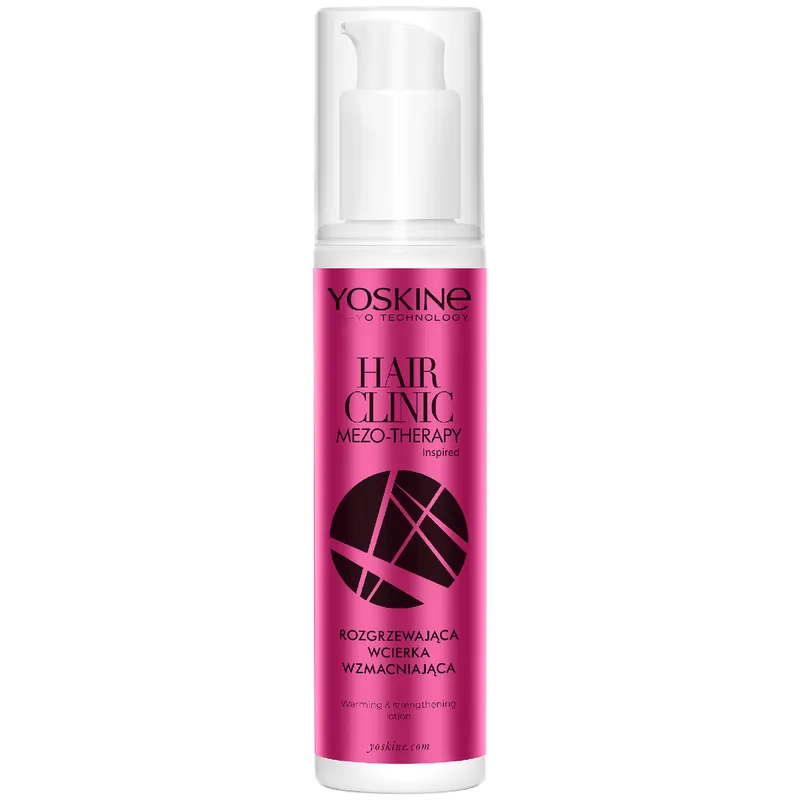 Yoskine Hair Clinic Mezo-Therapy rozgrzewająca wcierka wzmacniająca do włosów ze stimu-kofeiną, niacynamidem, biotyną i bio-mikroigłami 150 ml
