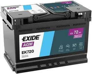 Akumulator Exide EK720 12v 72Ah 760A