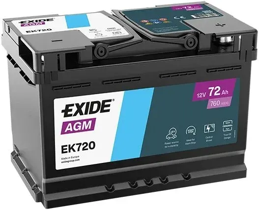 Akumulator Exide EK720 12v 72Ah 760A