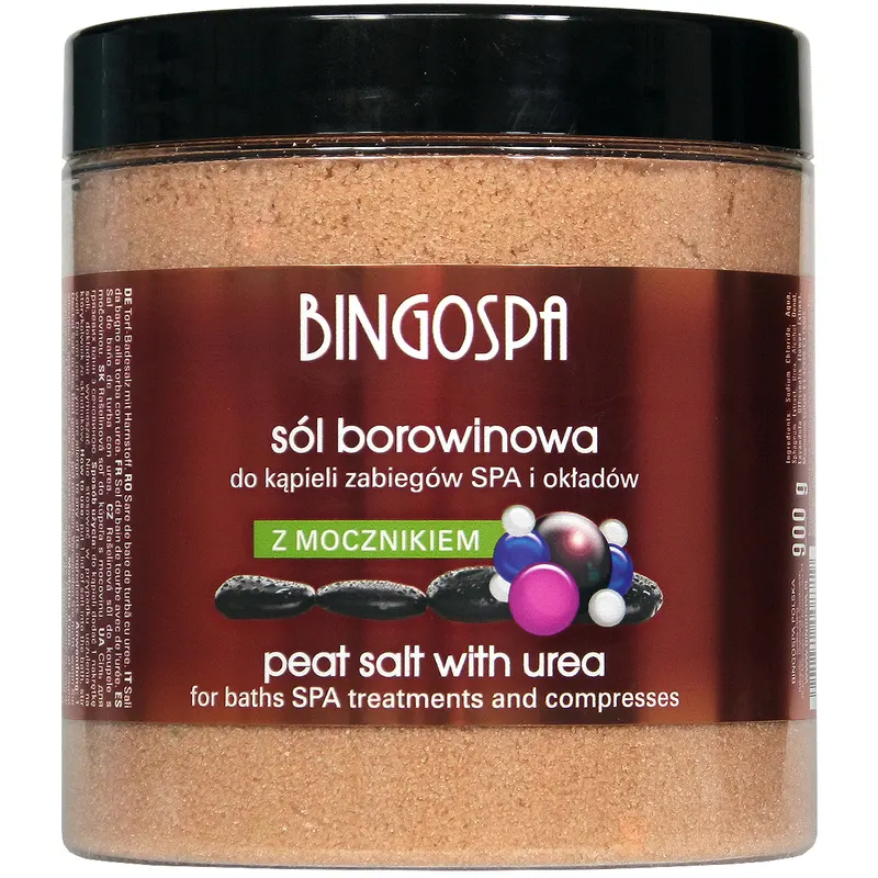 Sól borowinowa do kąpieli zabiegów SPA i okładów z mocznikiem 900 g