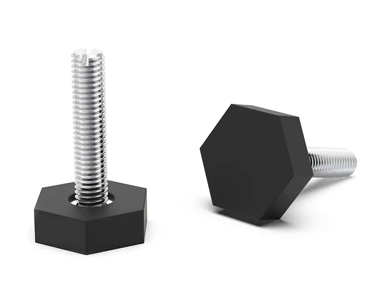 Stopka stała sześciokątna SW-25mm M8 x 30mm, z nacięciem