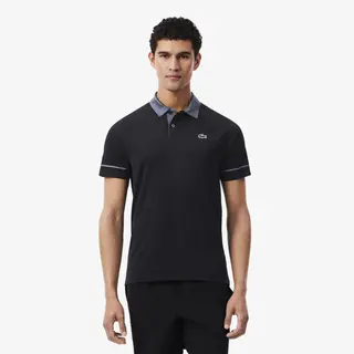 Lacoste Koszulka Polo Na Kort Tennis X Novak Djokovic Czarna Męskie Granatowy