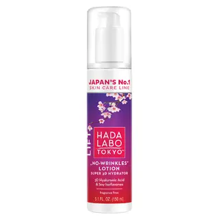 Hada Labo Tokyo Lift No-wrinkles lotion przeciwzmarszczkowy i liftingujący z 4 formami kwasu hialuronowego, izoflawonami sojowymi i kolagenem 150 ml