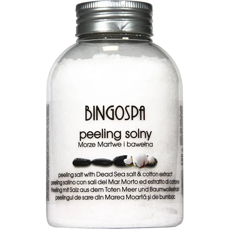 Peeling solny z solą z Morza Martwego i ekstraktem z bawełny BINGOSPA