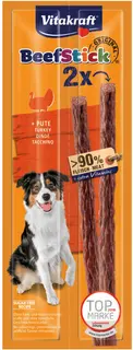 VITAKRAFT Beef Stick z indykiem - przysmak dla psa - 2x12 g
