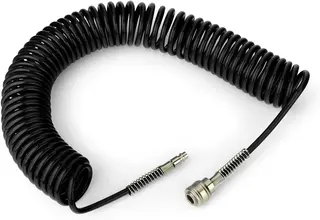 SPIRALNY WĄŻ PNEUMATYCZNY Z POLIURETANU 8 MM 10 M Z SZYBKOZŁĄCZKĄ