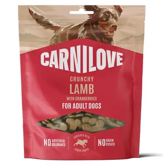 CARNILOVE Crunchy Lamb with cranberries - przysmak dla psa - 200g