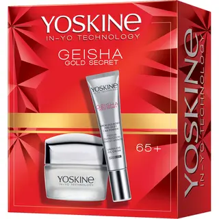 Zestaw Yoskine Geisha Gold Secret Krem na dzień i na noc 65+ i Krem pod oczy